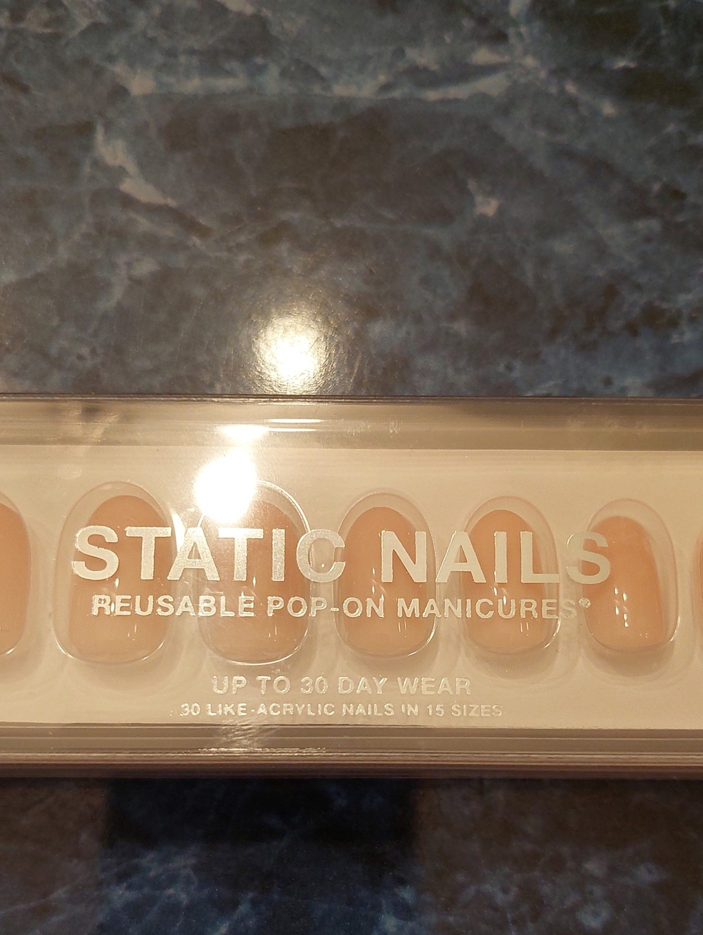 Static Nails Reusable Press-On Manicure — Soft Beige